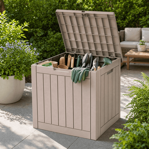 118L Portola Weather-Resistant Outdoor Resin Storage Box - Maeve Living