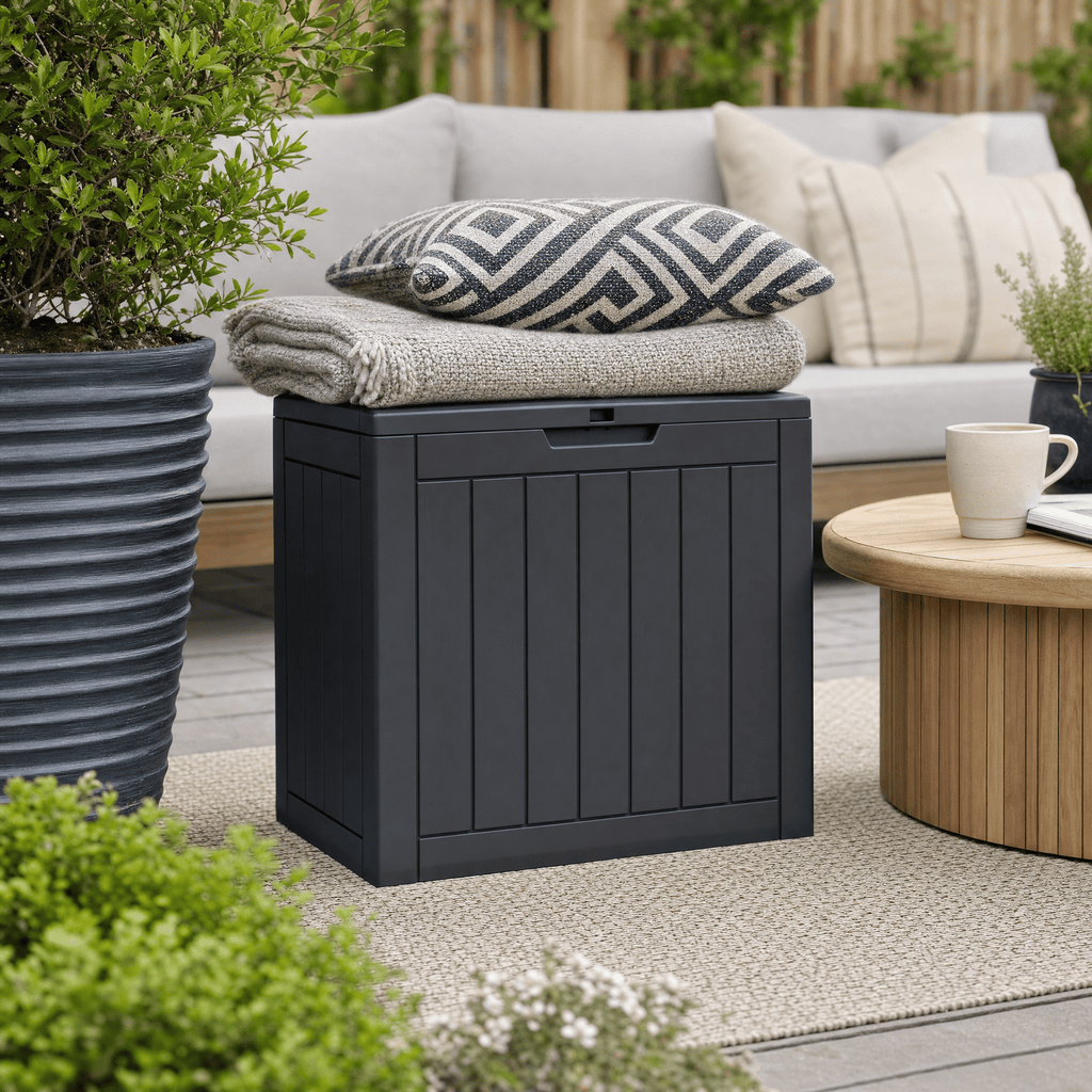 118L Portola Weather-Resistant Outdoor Resin Storage Box - Maeve Living