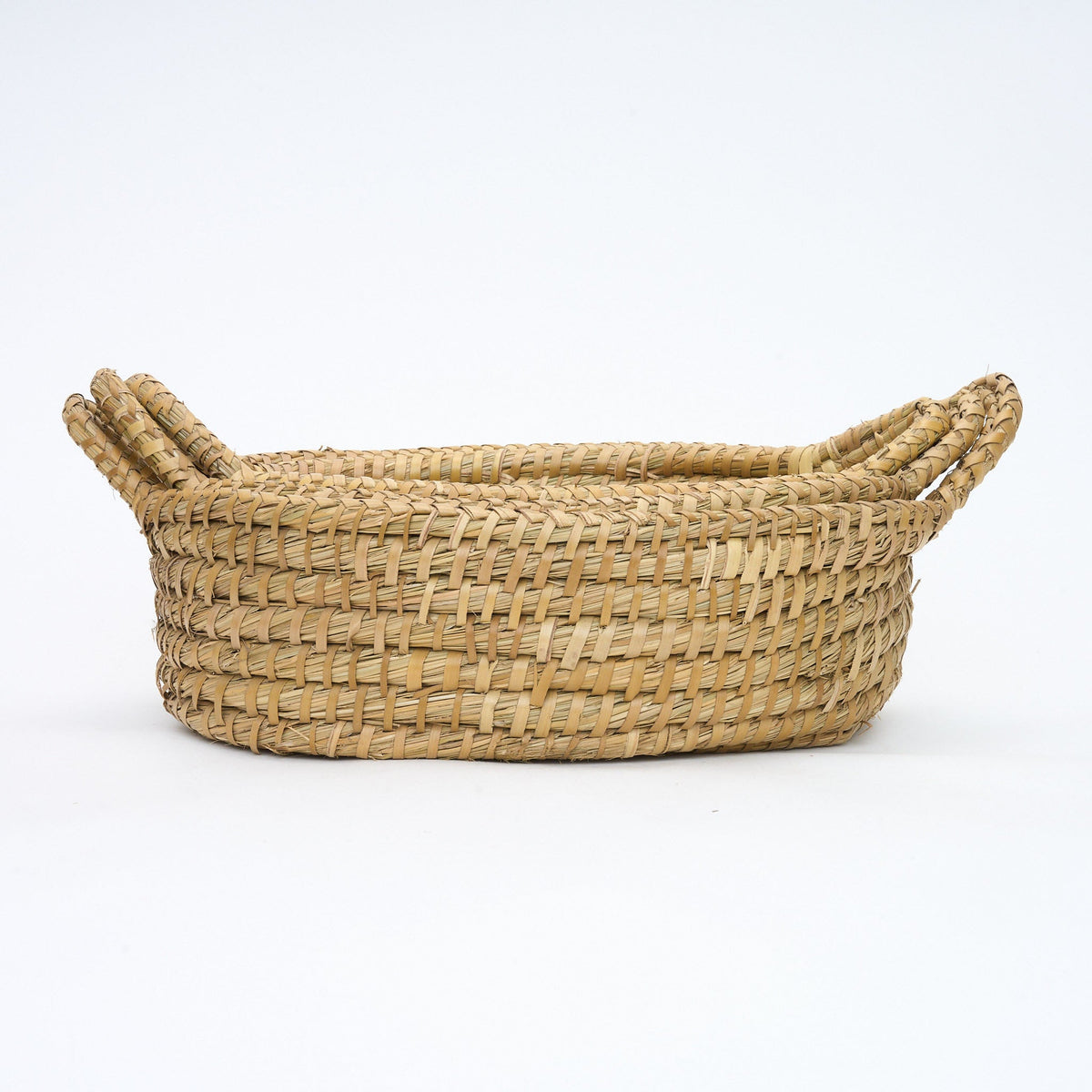 3-Piece Oval Tray Baskets Set - Maeve Living