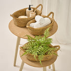 3-Piece Oval Tray Baskets Set - Maeve Living
