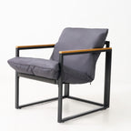 4-Piece Charcoal Patio Sofa Set - Maeve Living