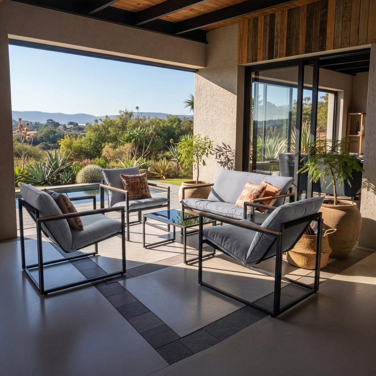 4-Piece Patio Sofa Set - Maeve Living