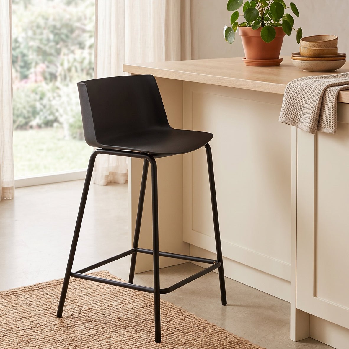 4x Modern Classic Bar Chairs - Maeve Living