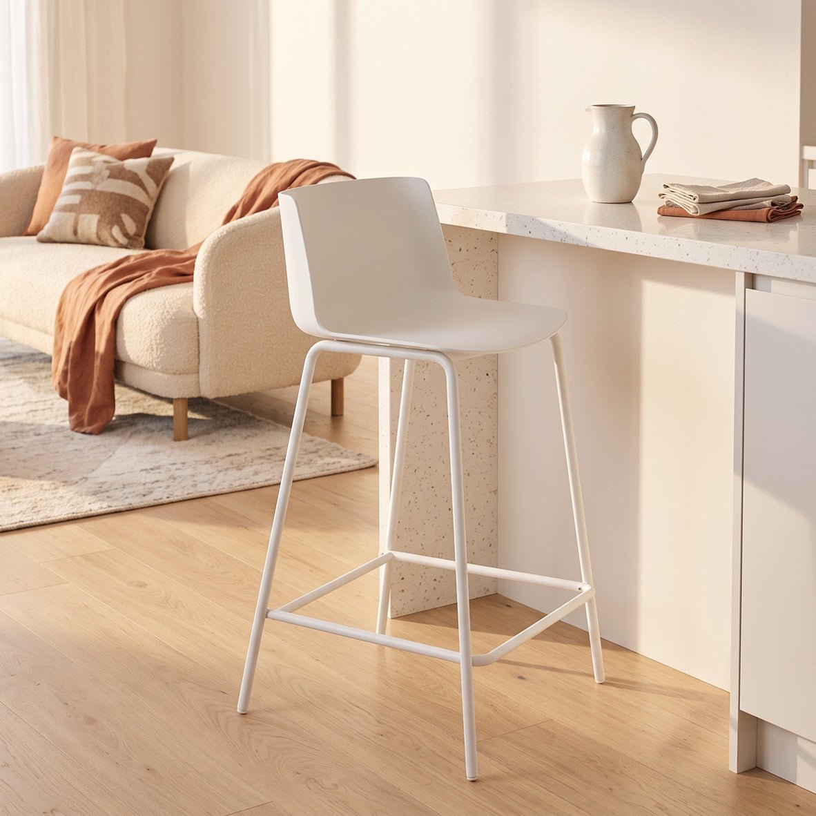 4x Modern Classic Bar Chairs - Maeve Living
