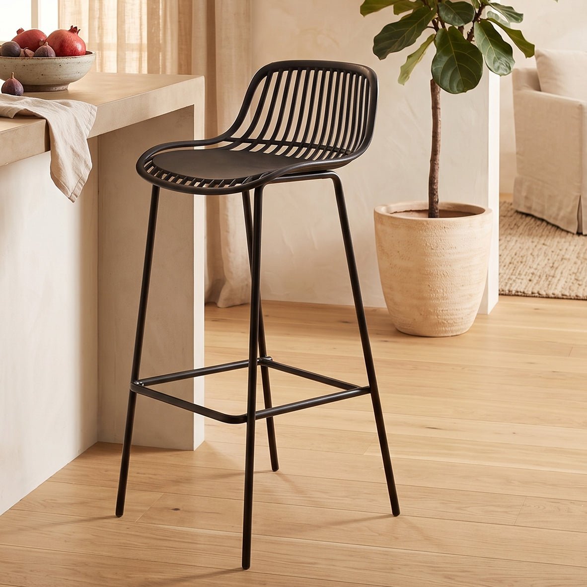4x Modern Classic Bar Chairs - Maeve Living