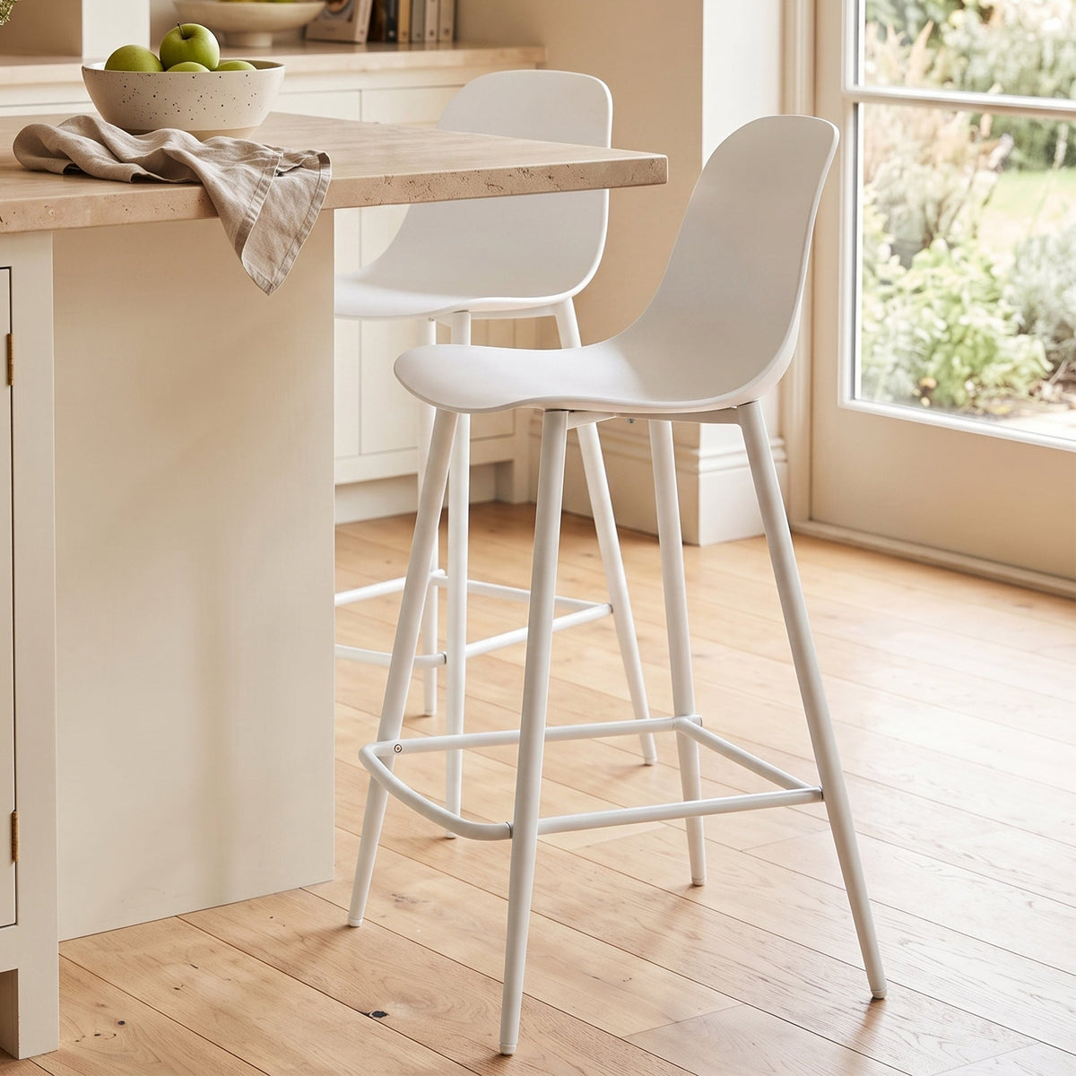 4x Modern Classic Bar Chairs - Maeve Living