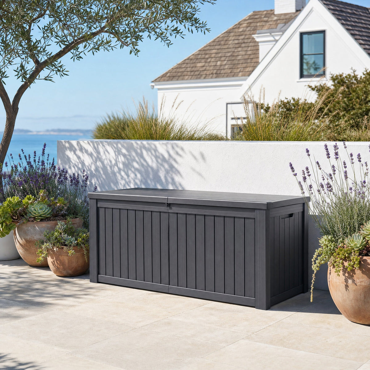 570L Sonama Weather-Resistant Outdoor Storage Box - Maeve Living