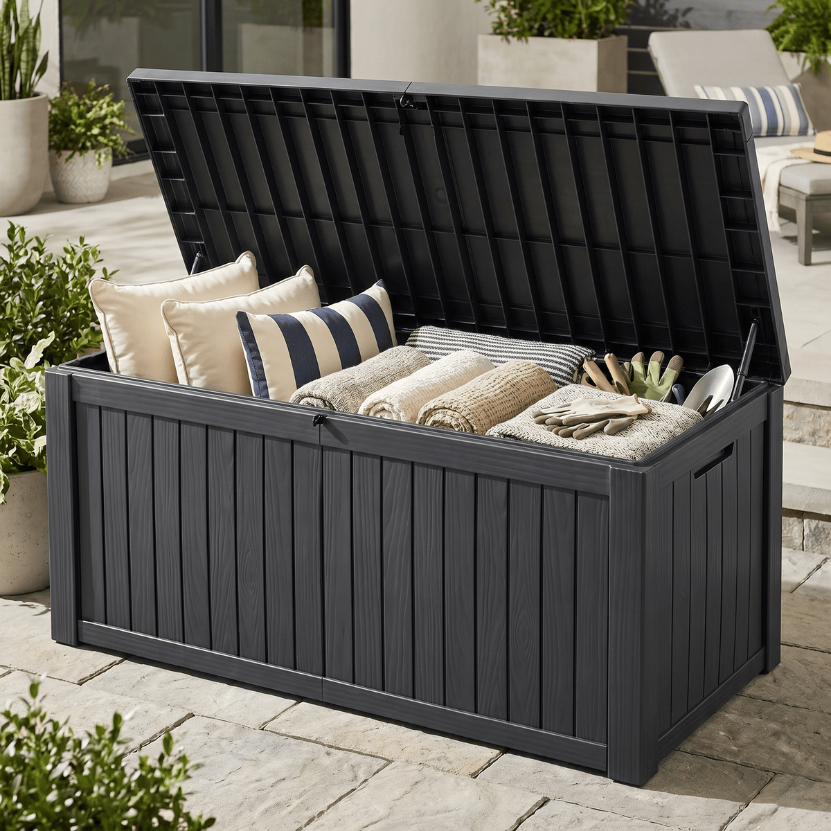 570L Sonama Weather-Resistant Outdoor Storage Box - Maeve Living