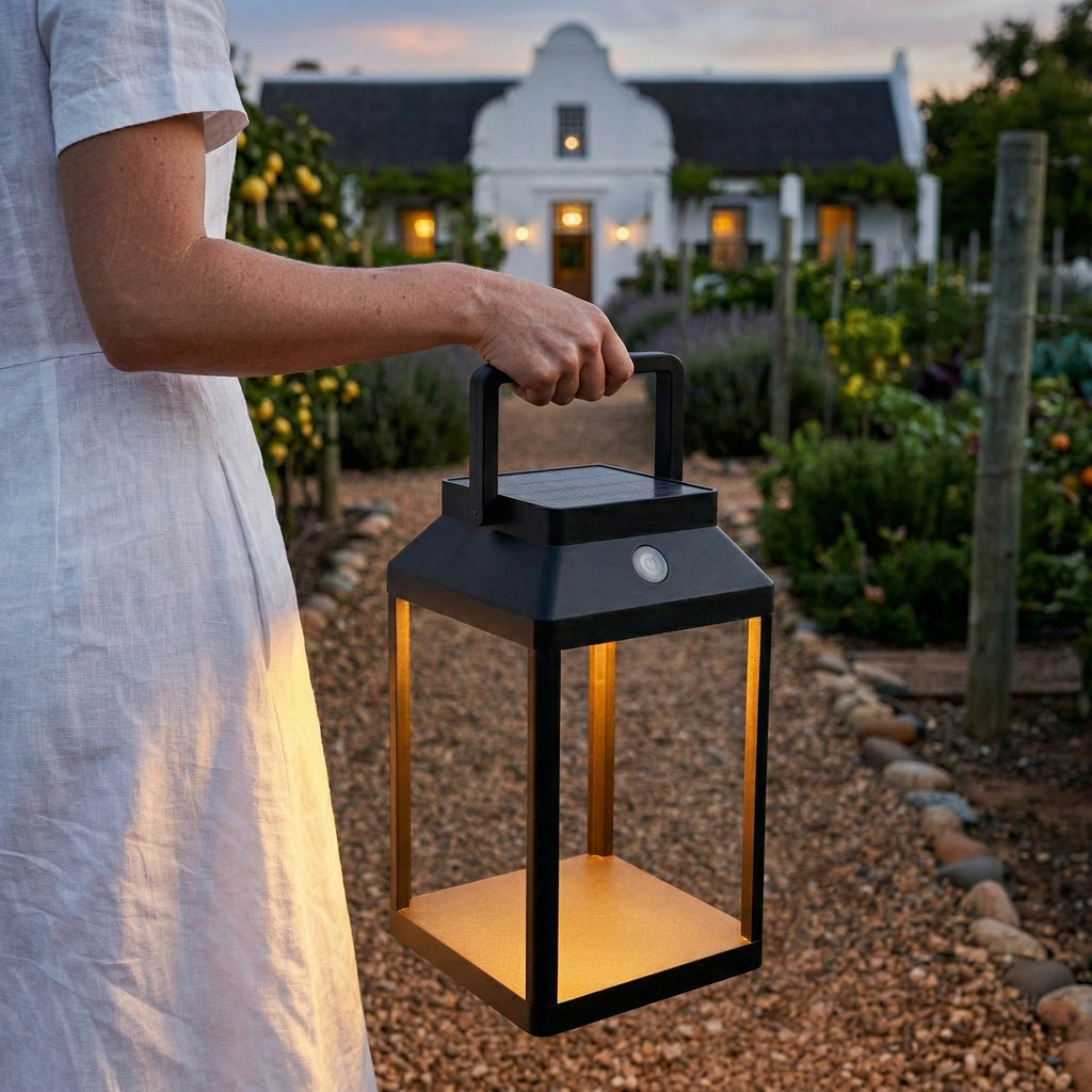 Aluminium Solar Rechargeable Lantern