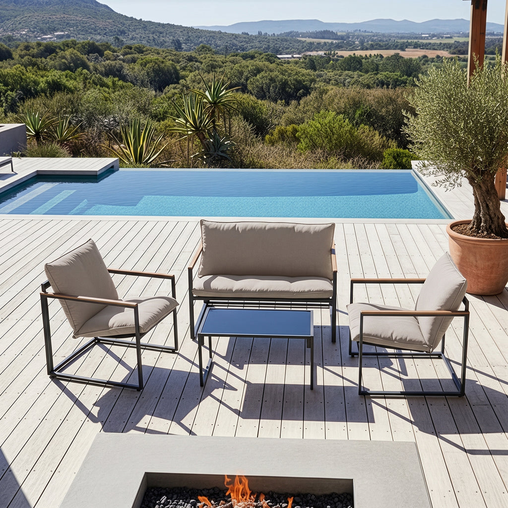 4-Piece Patio Sofa Set