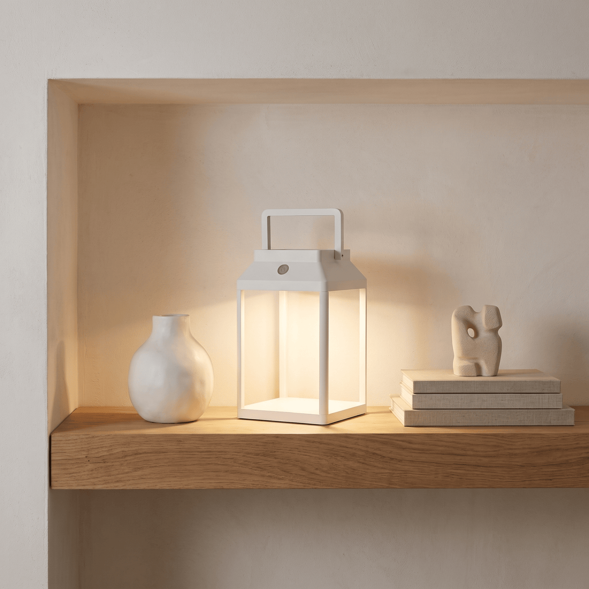 Aluminium Solar Rechargeable Lantern - Maeve Living
