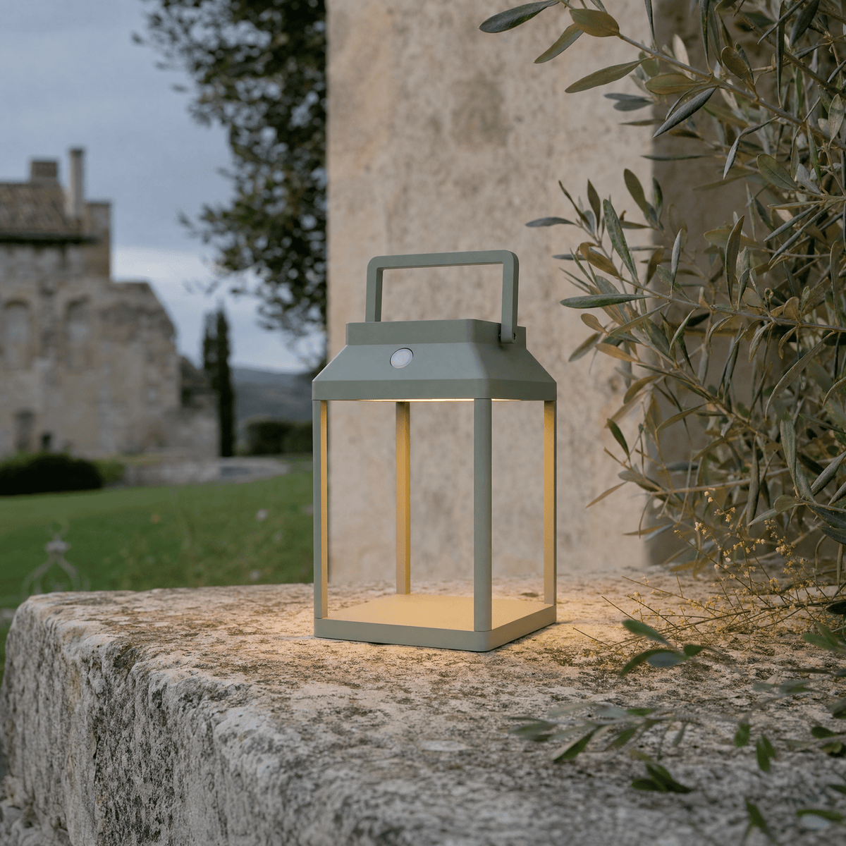 Aluminium Solar Rechargeable Lantern - Maeve Living