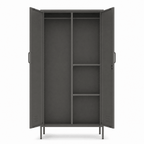 Bloom Two-Door Metal Wardrobe - Maeve Living