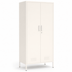 Bloom Two-Door Metal Wardrobe - Maeve Living