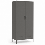 Bloom Two-Door Metal Wardrobe - Maeve Living
