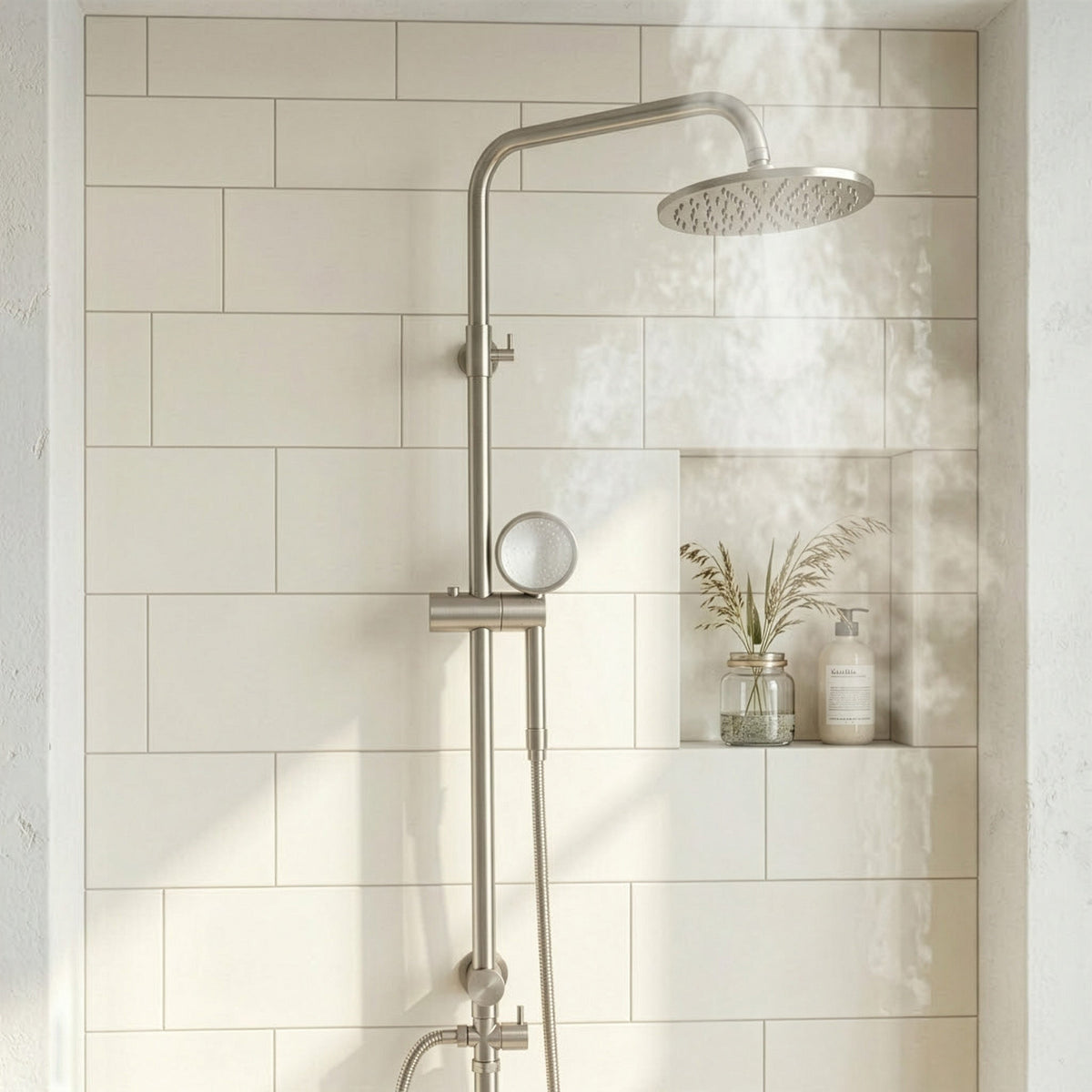 Brushed Overhead Shower - Maeve Living