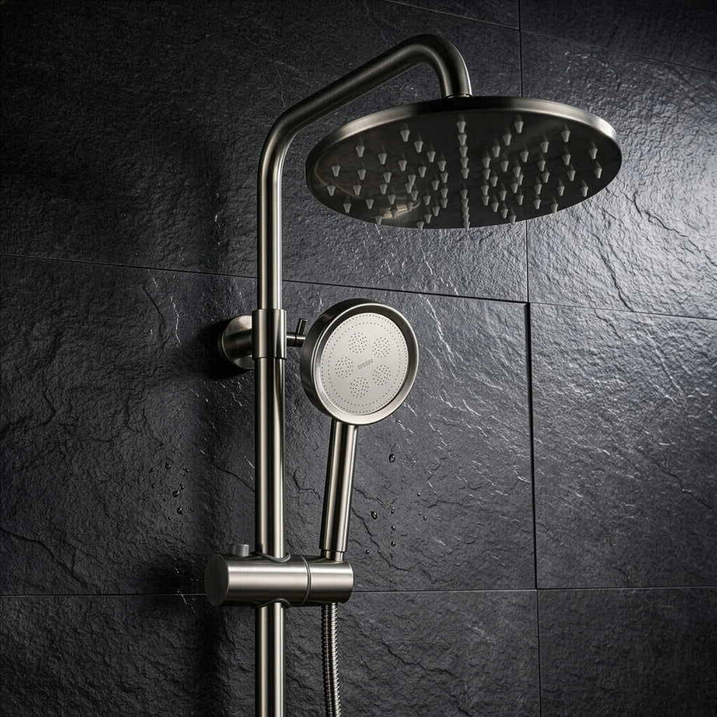 Brushed Overhead Shower - Maeve Living