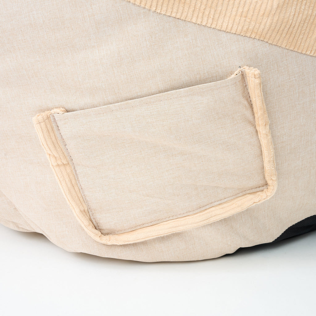 Corduroy Indoor Foam Beanbag - Maeve Living