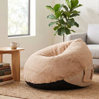 Faux Fur Indoor Foam Beanbag - Maeve Living