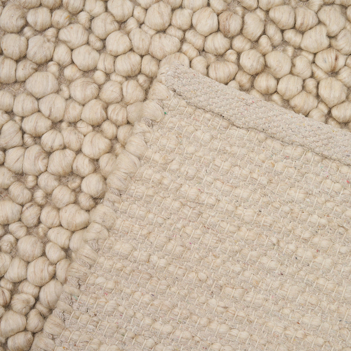 Hand Woven Chunky Wool Loop Rug - Maeve Living