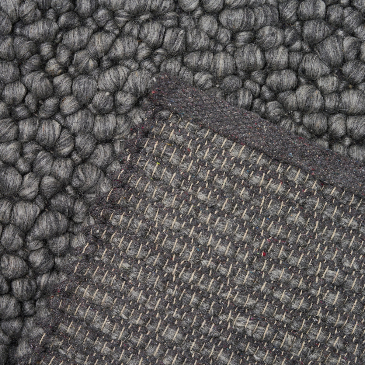 Hand Woven Chunky Wool Loop Rug - Maeve Living