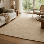 Hand Woven Chunky Wool Loop Rug - Maeve Living