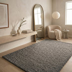 Hand Woven Chunky Wool Loop Rug - Maeve Living