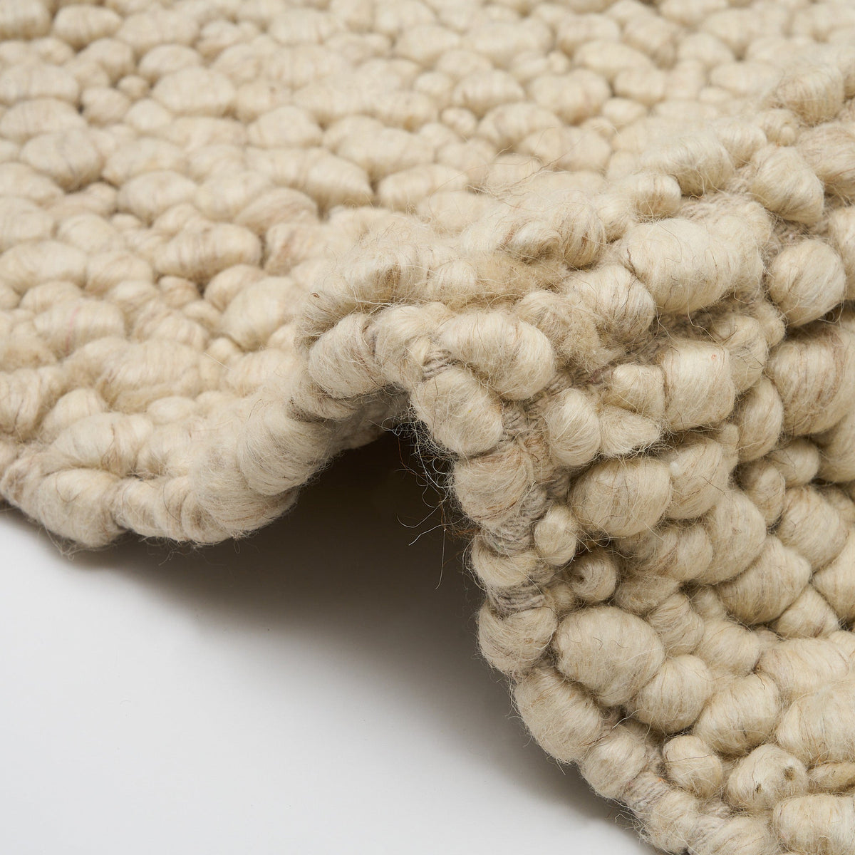 Hand Woven Chunky Wool Loop Rug - Maeve Living