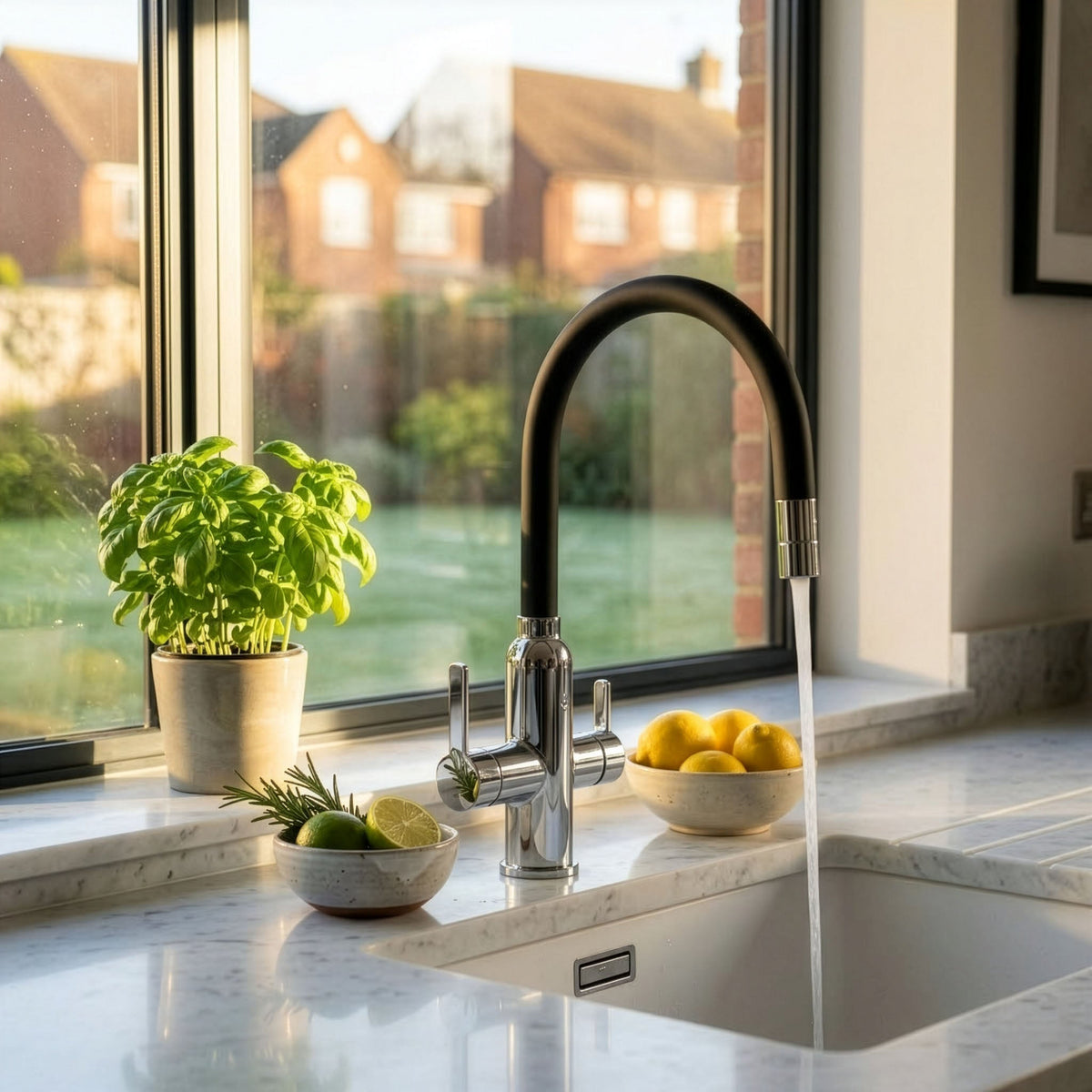 Kitchen Filter Faucet with Flexible Hose - Maeve Living