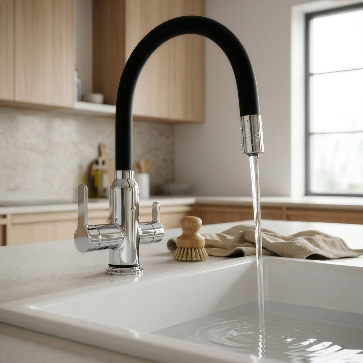 Kitchen Filter Faucet with Flexible Hose - Maeve Living