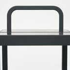 Matte Black Aluminum Outdoor Solar Lantern - Maeve Living