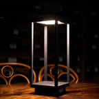 Matte Black Aluminum Outdoor Solar Lantern - Maeve Living