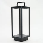 Matte Black Aluminum Outdoor Solar Lantern - Maeve Living