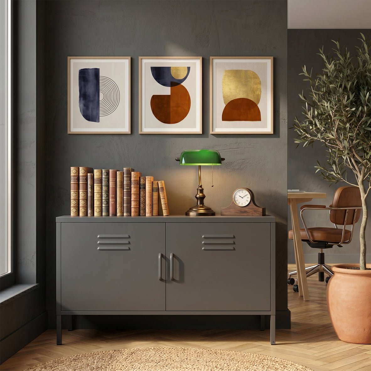 Meadow Metal TV Stand Cabinet - Maeve Living