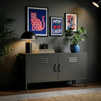 Meadow Metal TV Stand Cabinet - Maeve Living