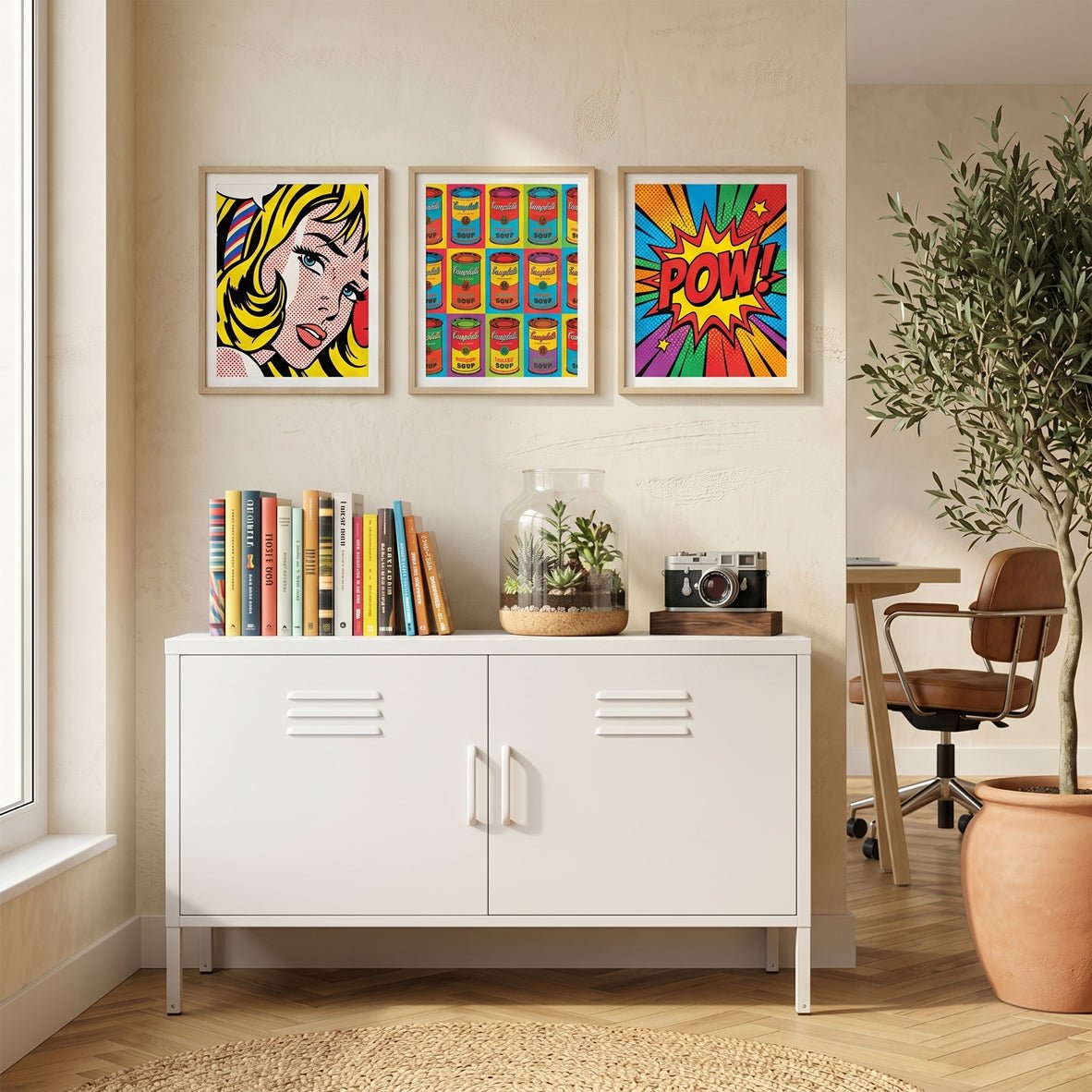 Meadow Metal TV Stand Cabinet - Maeve Living