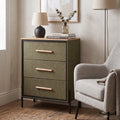 Three Drawer Milton Side Table - Maeve Living