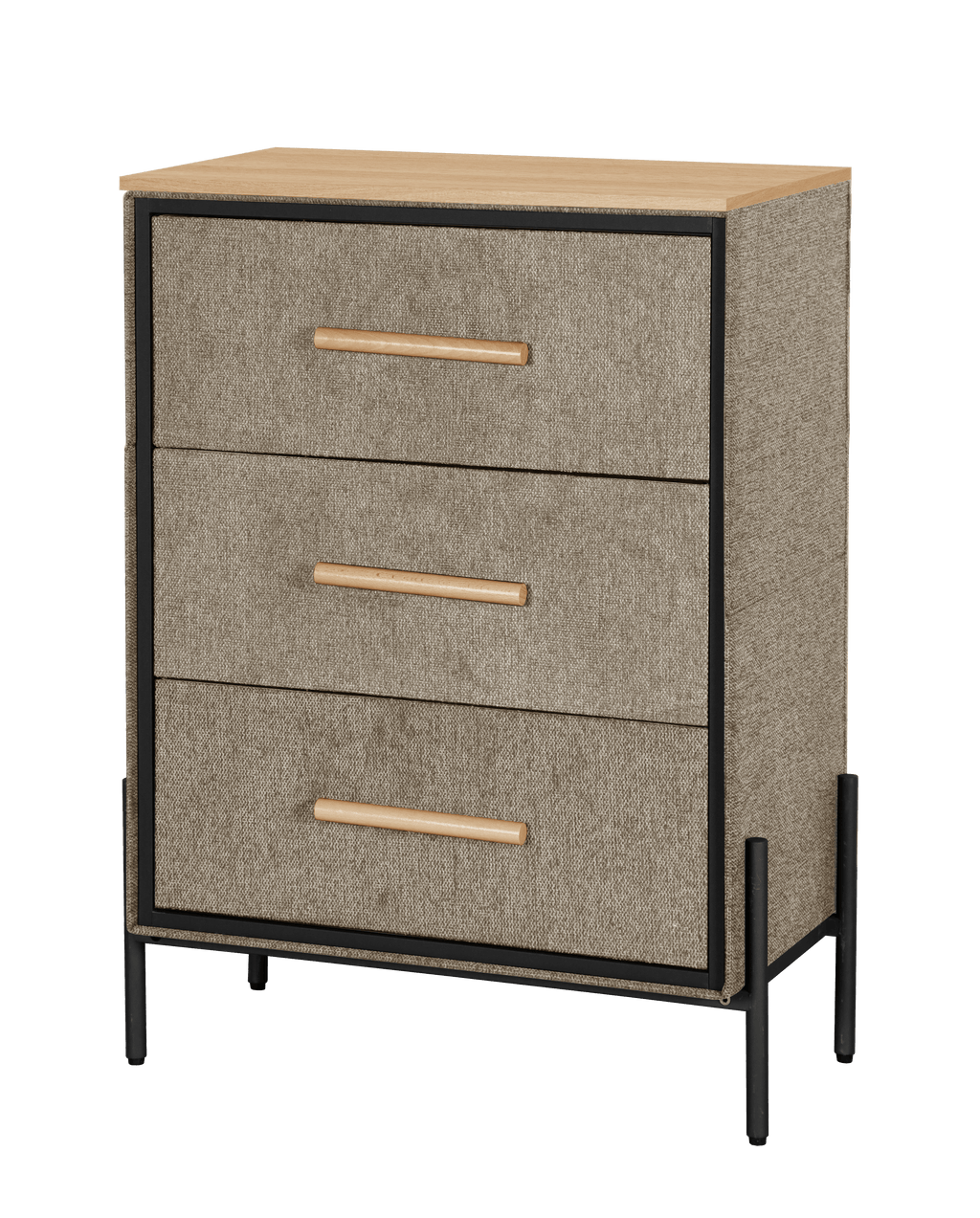Three Drawer Milton Side Table - Maeve Living