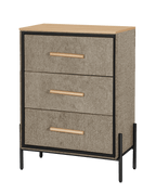 Three Drawer Milton Side Table - Maeve Living