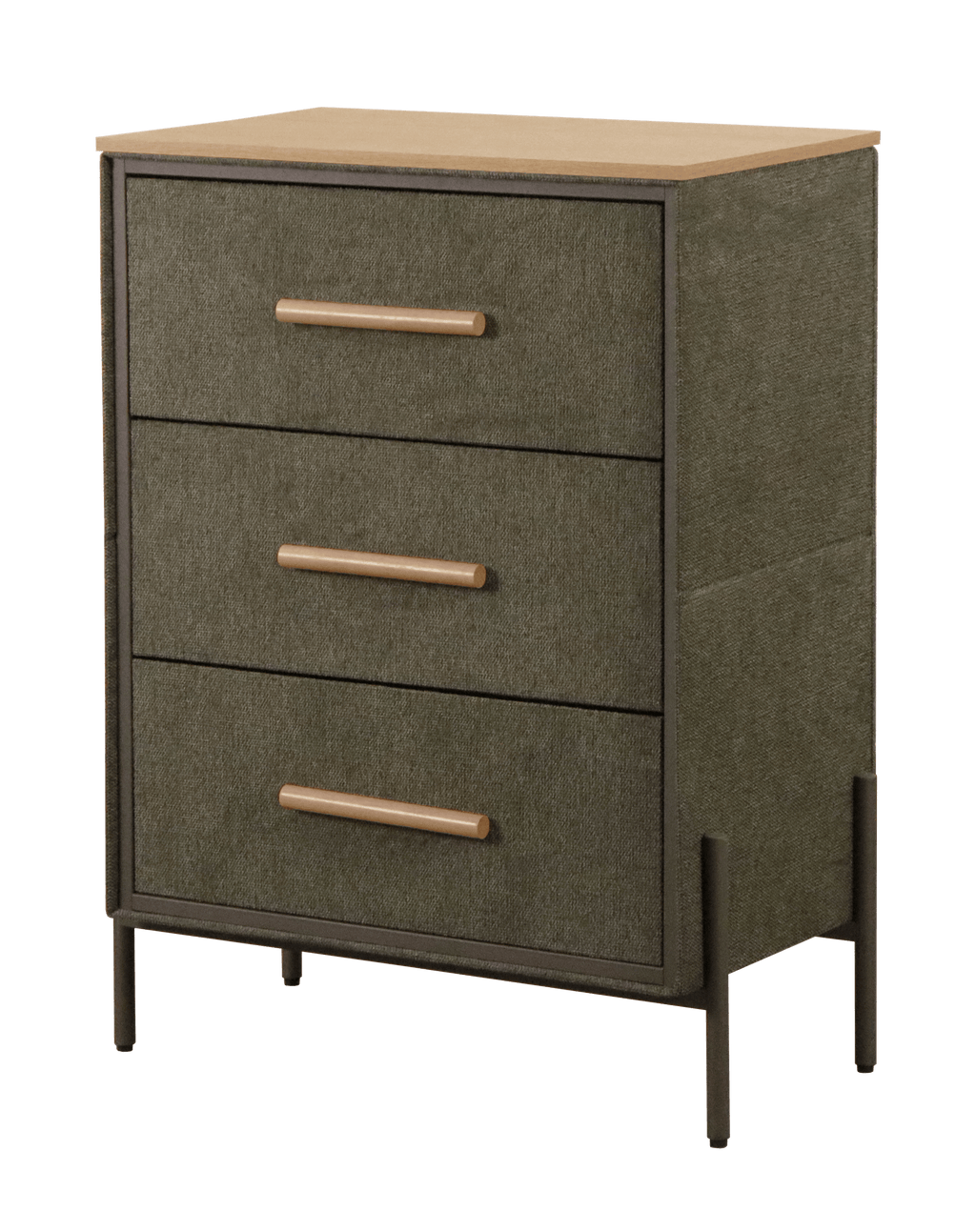Three Drawer Milton Side Table - Maeve Living