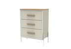 Three Drawer Milton Side Table - Maeve Living