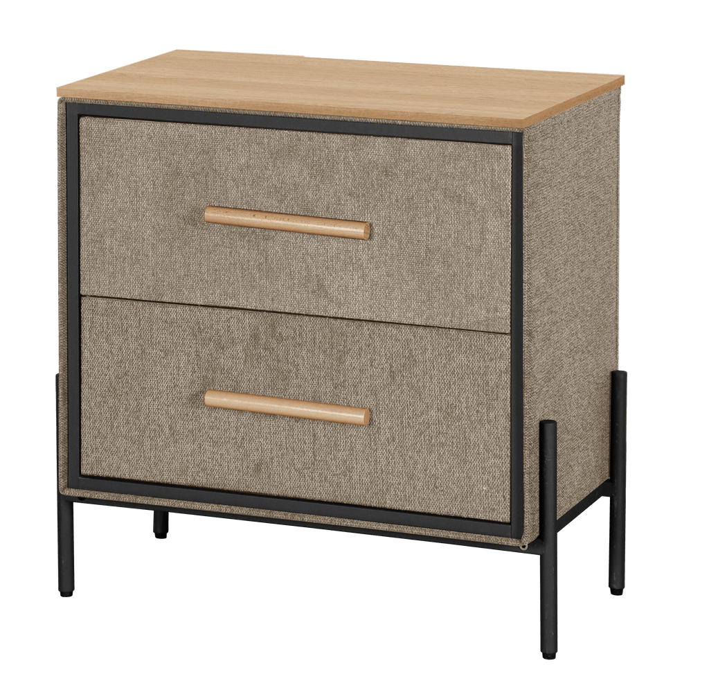 Two Drawer Milton Side Table - Maeve Living