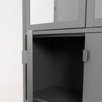 Willow Metal Display Storage Cabinet - Maeve Living