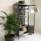 Willow Metal Display Storage Cabinet - Maeve Living