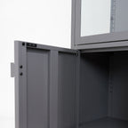 Willow Metal Display Storage Cabinet - Maeve Living